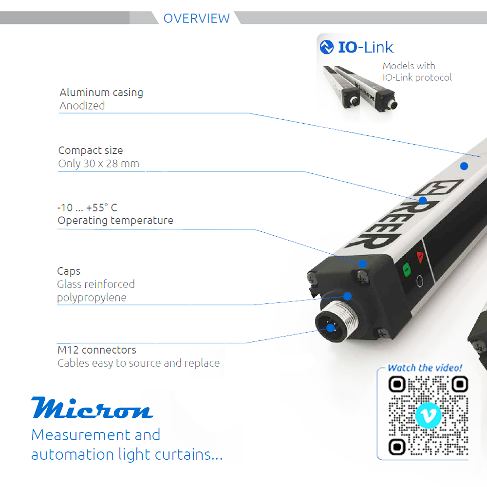 1250265 REER MEASUREMENT CURTAINS DIGITAL OUTPUTS(RS-485), 30MM RES, CONTROL LENGTH: 870MM(MI 903 B)